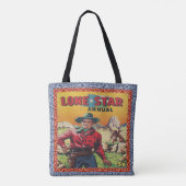  Westerne Texas Lone Star Cowboy Print Bag Draagtas (Achterkant)