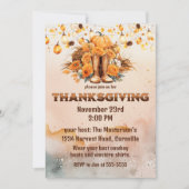 Westerne Thanksgiving Kaart (Voorkant)