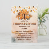 Westerne Thanksgiving Kaart (Staand voorkant)