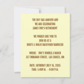 WESTERNE THEMED-PARTIJINVITATIE ~ EZ2 AANGEPAST KAART (Achterkant)