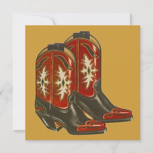 WESTERNE THEMED-PARTIJINVITATIE ~ EZ2 AANGEPAST KAART (Voorkant)