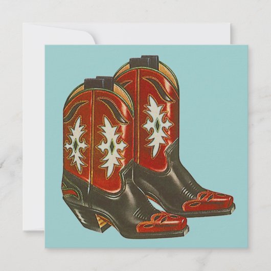 WESTERNE THEMED-PARTIJINVITATIE ~ EZ2 AANGEPAST KAART (Voorkant)