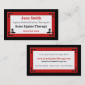 Westerne Thleed Red en Black Professional Visitekaartje (Voorkant / Achterkant)