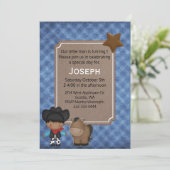 Westerne Thleing Baby First Birthday Kaart (Staand voorkant)