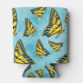 Westerne Tijger Swallowtail Vlinder op Wolken Blikjeskoeler (Achterkant)