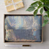 Westerne  Trein Heist Decoupage Tissuepapier (Geschenk)