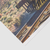 Westerne  Trein Heist Decoupage Tissuepapier (Detail)