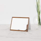 Westerne trouwdag Dank u kaart aan de verkoper (Achterkant)