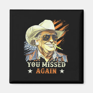 Westerne Trump cowboy die je weer hebt gemist Magneet