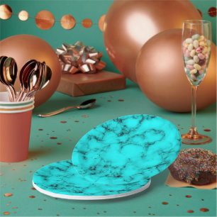 Westerne Turquoise-steen Zuidelijk sierespatroon Papieren Bordje