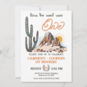 Westerne tweeling hoe het westen was een 1e verjaa kaart (Voorkant)