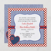 Westerne uitnodiging tot het uitzenden van een har (Voorkant / Achterkant)