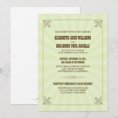 Westerne uitnodiging tot weddenschap met Vintage ( (Voorkant / Achterkant)