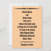 Westerne uitnodiging voor bruiloft (Achterkant)