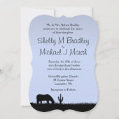 Westerne uitnodiging voor huwelijksthema (Voorkant)