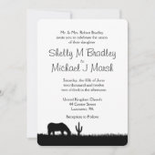 Westerne uitnodiging voor huwelijksthema (Voorkant)