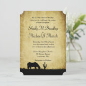 Westerne uitnodiging voor weddenschappen (Staand voorkant)