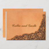 Westerne uitnodiging voor weddenschappen (Voorkant / Achterkant)