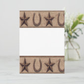 westerne uitnodigingen (Staand voorkant)