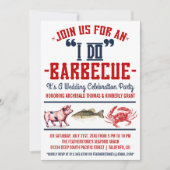 Westerne uitnodigingen van de Barbecue Wedding Par (Voorkant)