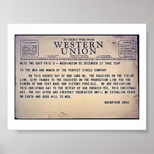 Westerne Unie Poster (Voorkant)