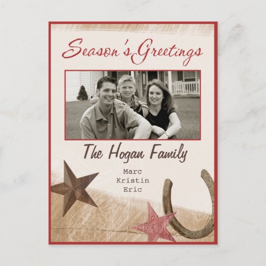 Westerne Vakantiefoto Briefkaart (Voorkant)