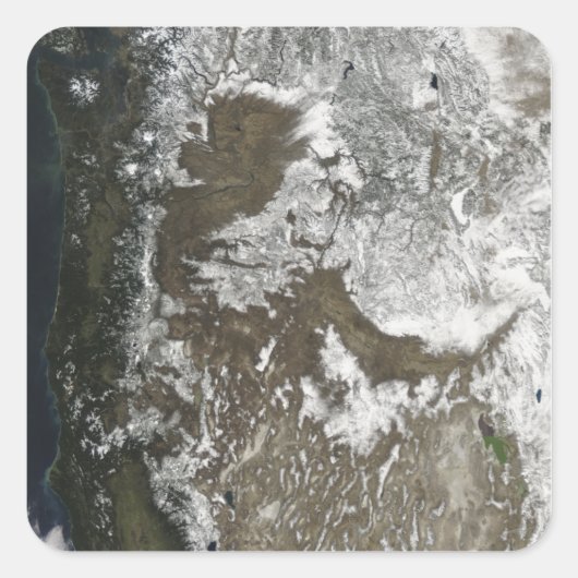 Westerne Verenigde Staten Vierkante Sticker (Voorkant)