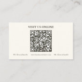 Westerne Visitekaartjes van de Draag QR-code (Achterkant)