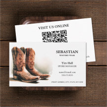 Westerne Visitekaartjes van de Draag QR-code