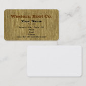 Westerne Visitekaartjes voor de achtergrond van ho (Voorkant / Achterkant)
