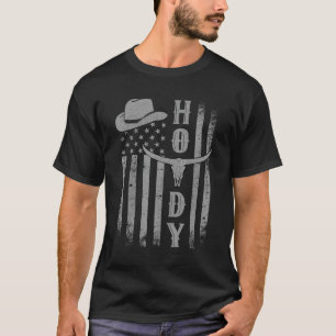 Westerne vlag land Rodeo Southern Retro Vintage T-shirt