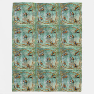 Westerne vlootswand-rodeo-evenementen met een hell fleece deken