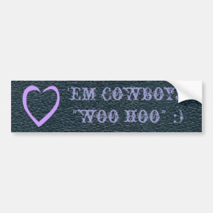 Westerne vun liefde Em Cowboys! Bumpersticker