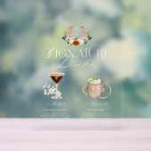 Westerne Waterverf Bruid & bruidegom Signature Dri Acryl Bord (Neutraal)