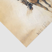 Westerne Waterverf "Riders in the Dawn" Tissuepapier