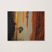 Westerne windmolen legpuzzel (Horizontaal)