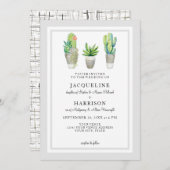 Westerne woestijn van de moderne Waterverf van het Kaart (Voorkant / Achterkant)