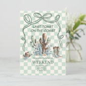 Westerne woestijnbachelorette kaart (Staand voorkant)