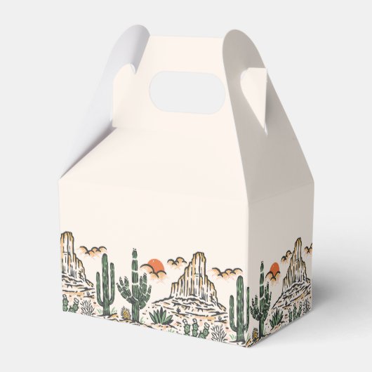 Westerne woestijnrodeo 1e verjaardag bedankdoosjes (Achterkant)