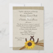 Westerne Zonnebloem en Hoefijzers Kaart (Voorkant)