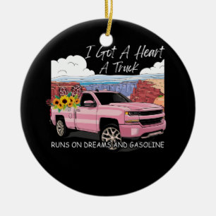 Westerne Zonnees Cowgirl.. ik kreeg een hart als e Keramisch Ornament