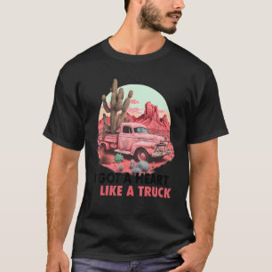 Westerne Zonnees Cowgirl.. ik kreeg een hart als e T-shirt