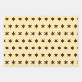 westerne zonnester badge patronen inpakpapier vel