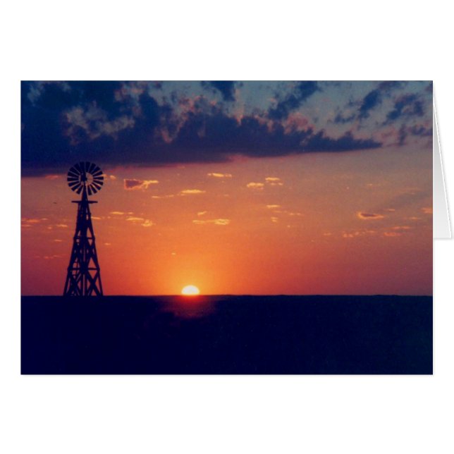 Westerne zonsondergang (Voorkant Horizontaal)