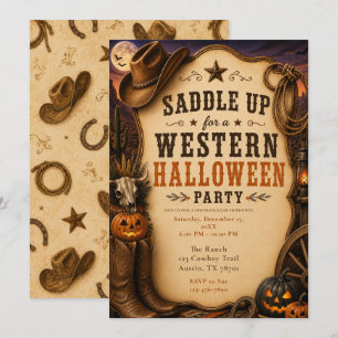 Westers Halloween-feest Kaart