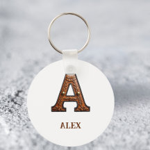 Westers Leren Initiaal Monogram A