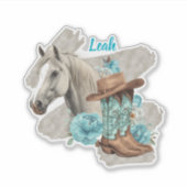Westers Paard Sticker (Voorkant)