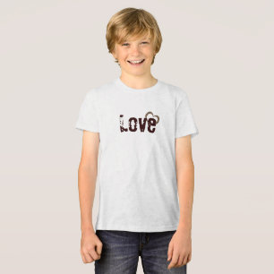 Westers Slick Patroon 2 open hart ontwerp Tri-Blend Shirt