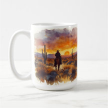 Westers woestijnlandschap Cowboy