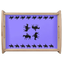 Westerse Algenroos - Silhouetten te Paard